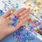 1480 PCS Blue Alphabet Beads – 7mm Transparent A–Z Spacer Beads for DIY Boho Bracelets & Jewelry